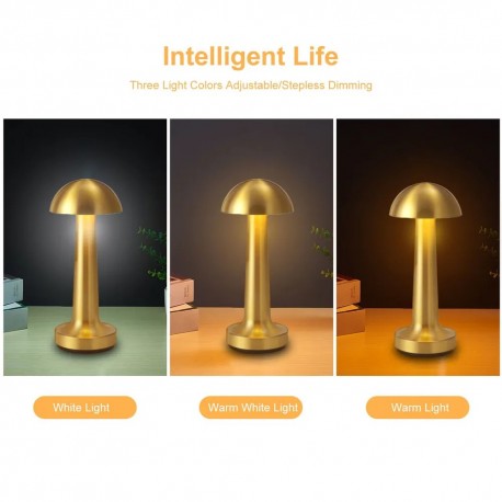 Металлическая беспроводная настольная лампа для ресторана, бара  оптом-3