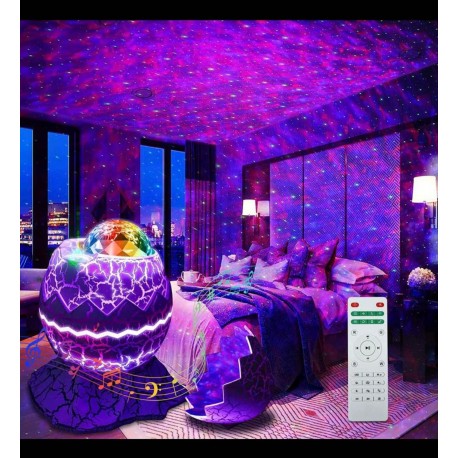 Проектор Яйцо Динозавра Звездное Небо с пультом, 14 цветов, 4 уровня скорости и яркости  оптом-8