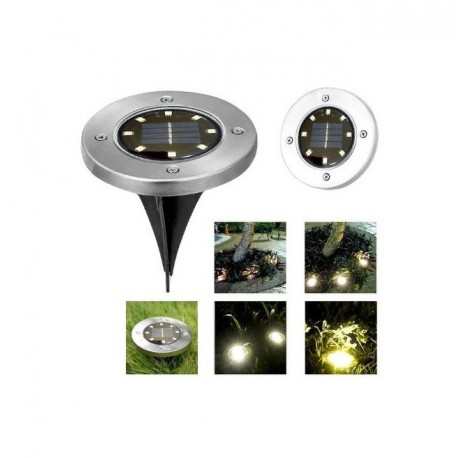 Подсветка на солнечных батареях Disk Lights 4 шт  оптом-4