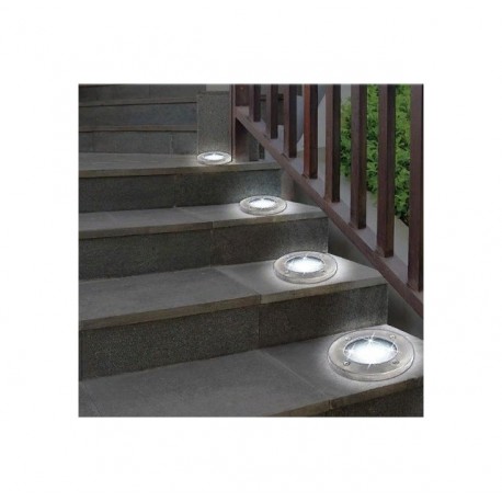 Подсветка на солнечных батареях Disk Lights 4 шт  оптом-5