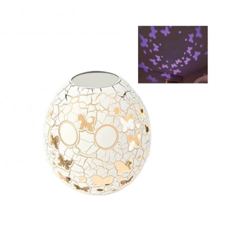 Декоративный новогодний проекционный светильник Гусиное яйцо, Бабочки  оптом