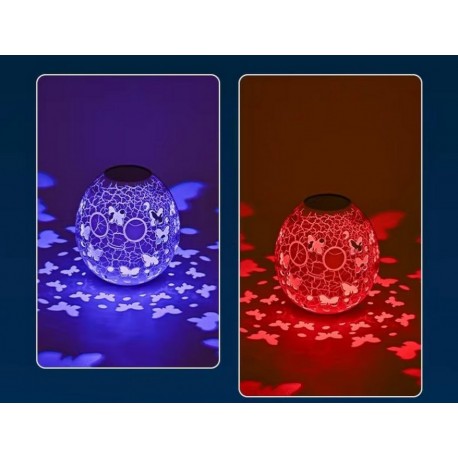 Декоративный новогодний проекционный светильник Гусиное яйцо, Бабочки  оптом-4