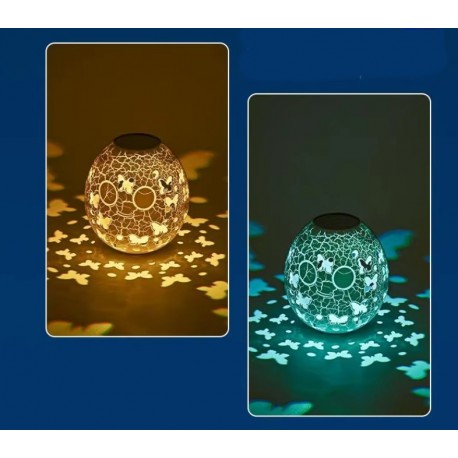 Декоративный новогодний проекционный светильник Гусиное яйцо, Бабочки  оптом-6