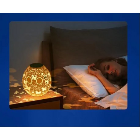 Декоративный новогодний проекционный светильник Гусиное яйцо, Бабочки  оптом-8