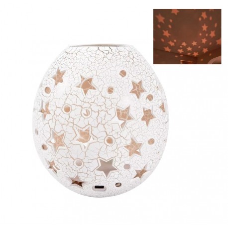 Декоративный новогодний проекционный светильник Гусиное яйцо, Звезды  оптом