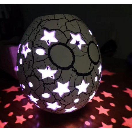 Декоративный новогодний проекционный светильник Гусиное яйцо, Звезды  оптом-4