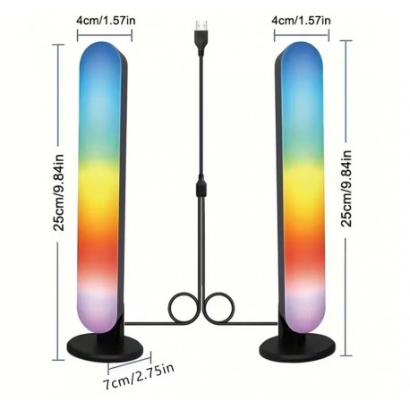 Светодиодный RGB-светильник, 16 цветов и синхронизация с музыкой  оптом-3