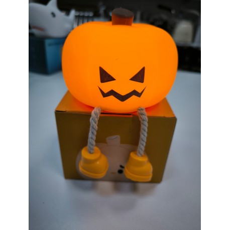 Силиконовый детский ночник-светильник  XO OZ08 Pumpkin Silicone Pat Light ТЫКВА оптом-6