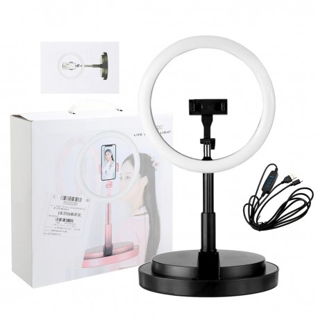 Складная светодиодная кольцевая лампа 26 см  оптом-4