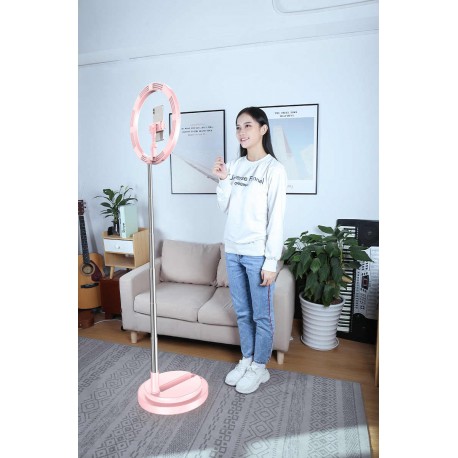 Складная светодиодная кольцевая лампа 26 см  оптом-7