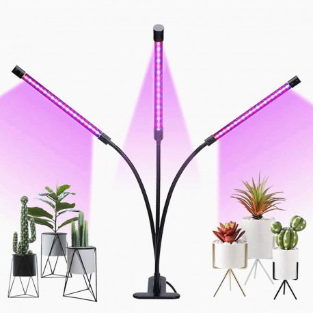 Светодиодная лампа для выращивания растений в помещении Grow Light 3 Head 18W  оптом-4