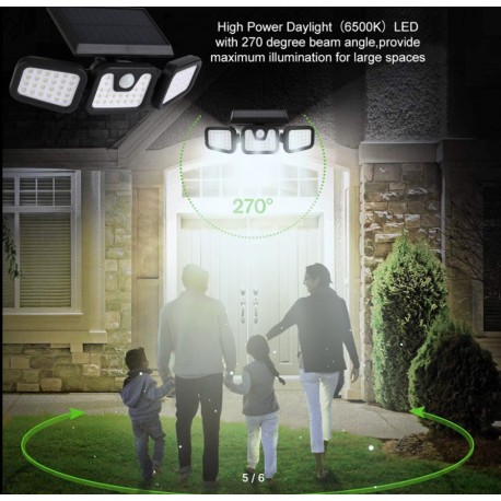 Настенный светильник на солнечной батарее Split solar wall lamp FL-1725A  оптом-6