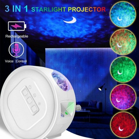 Умный ночник-проектор Галактики 3 в 1  оптом-3