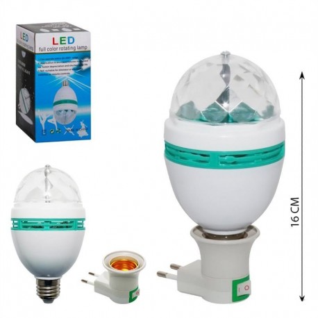 Вращающаяся Диско-лампа LED Full Color Rotating Lamp  оптом-2