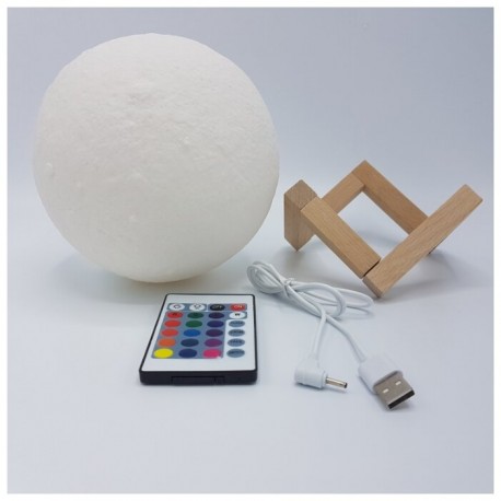 Светильник 3d moon lamp 15 см с пультом  оптом-2