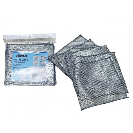 Губка для посуды СMІК из металлической проволоки 5 шт  оптом