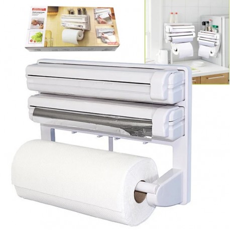 Кухонный держатель для фольги и пленки, 30 см х 19 см х 75 см  оптом-5