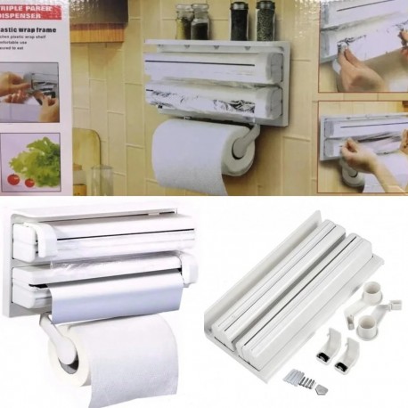 Кухонный держатель для фольги и пленки, 30 см х 19 см х 75 см  оптом-6