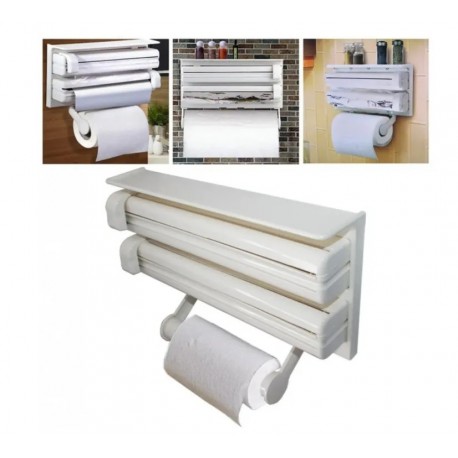 Кухонный держатель для фольги и пленки, 30 см х 19 см х 75 см  оптом-7