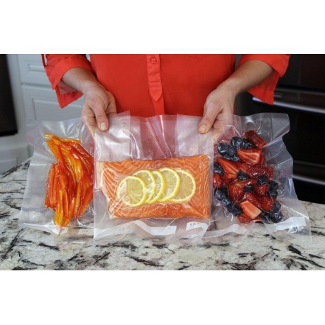 Пакеты для вакуумного упаковщика рифленые 17х25 см, 100 шт  оптом-2