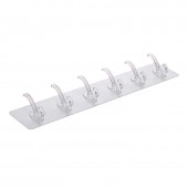 Универсальные крючки самоклеющиеся на пластине 6 крючков 