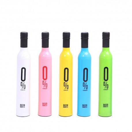 Складной зонтик Винная Бутылка Umberella с чехлом  оптом-12