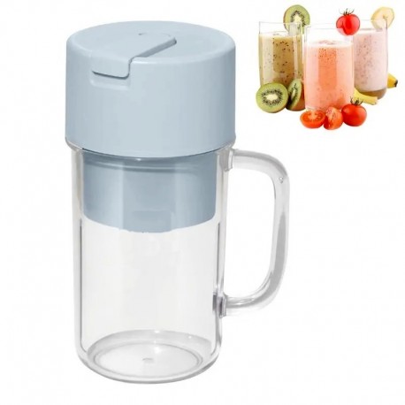 Портативный блендер-кружка CRUSHER JUICER 500 мл USB зарядка, 6 лезвий  оптом
