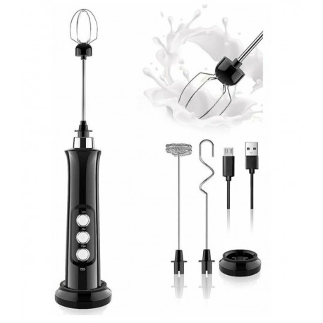 Портативный погружной USB блендер для кофе, молока, яиц 3 в 1  оптом-3
