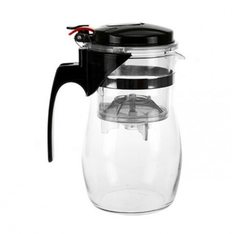 Чайник стеклянный Гунфу с металлическим ситом 900 мл  оптом-1