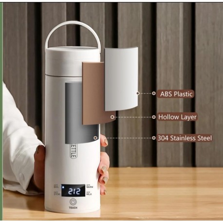 Электрический портативный чайник, быстрый нагрев, с индикатором температуры-1