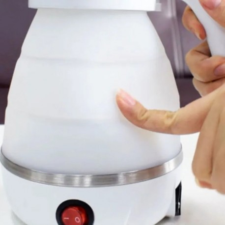 Складной электрический силиконовый мини-чайник  оптом-5