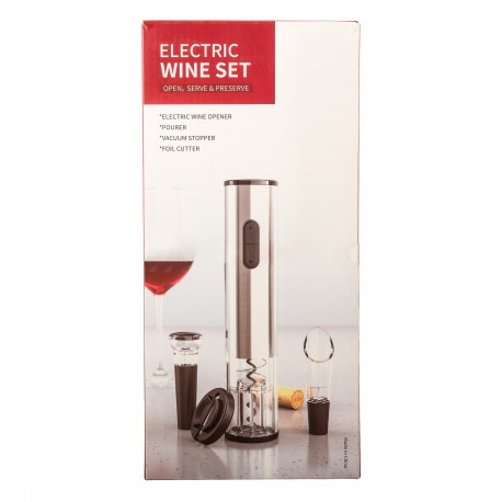 Подарочный набор с электрическим штопором Electric wine set 4 в 1  оптом-1