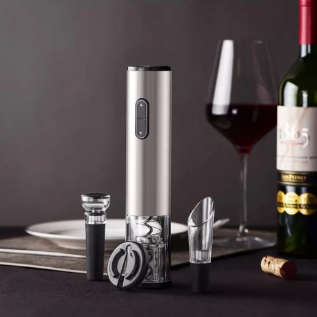 Подарочный набор с электрическим штопором Electric wine set 4 в 1  оптом-7
