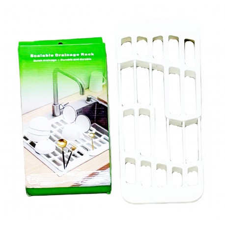 Сушилка для посуды Scalable Drainage Rack на мойку из пластика  оптом