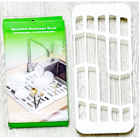 Сушилка для посуды Scalable Drainage Rack на мойку из пластика  оптом-2
