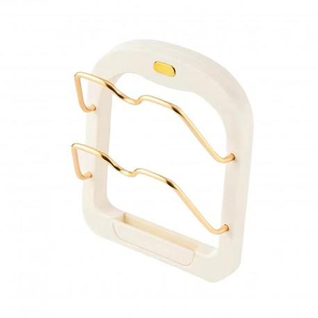 Настенный держатель для крышек кастрюль, 2 уровня  оптом-4