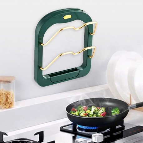 Настенный держатель для крышек кастрюль, 2 уровня  оптом-5