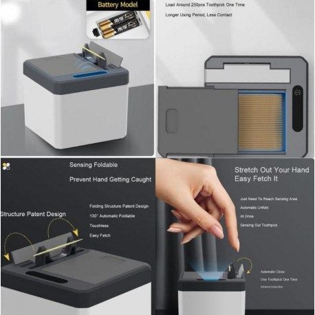 Сенсорный диспенсер для зубочисток, автоматический оптом-5