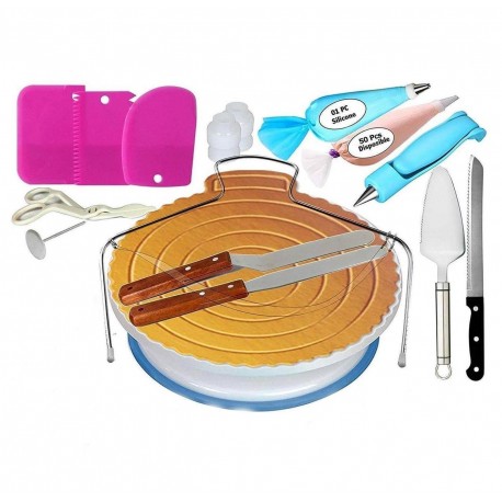 Кондитерский набор для украшения тортов и кексов, кондитерские инструменты, 122 шт +подставка  оптом