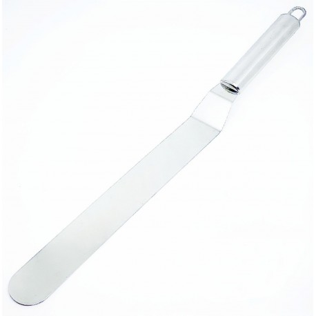 Кондитерская лопатка-нож из нержавеющей стали изогнутая 37 см  оптом-1