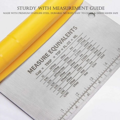 Шпатель и скребок для выпечки и теста 2 в 1, многофункциональный-5