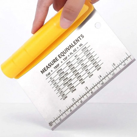 Шпатель и скребок для выпечки и теста 2 в 1, многофункциональный-6