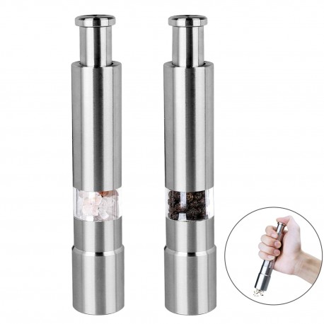 Механическая мельница для перца, высота 15 см, сталь  оптом-1
