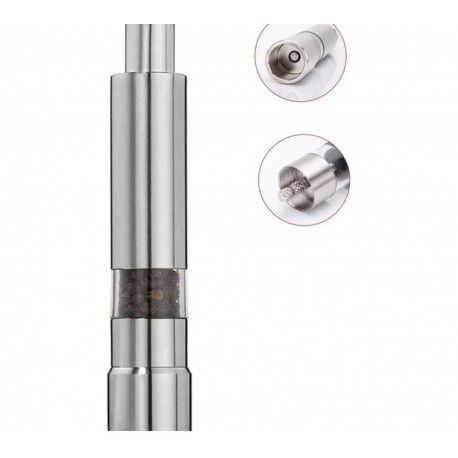 Механическая мельница для перца, высота 15 см, сталь  оптом-3