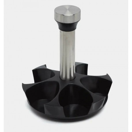 Вращающийся набор стеклянных емкостей для специй на подставке 6 шт-2