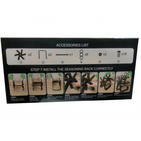 Набор емкостей МЕЛЬНИЦА 18 в 1 для хранения специй и приправ, крутящаяся подставка  оптом-8