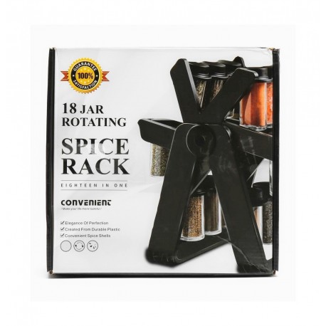 Набор емкостей МЕЛЬНИЦА 18 в 1 для хранения специй и приправ, крутящаяся подставка  оптом-1