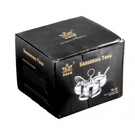 Набор емкостей Seasoning Tank с ложечками на подставке для специй, 3 шт  оптом-2