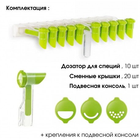 Настенный Кухонный Держатель с зажимами для хранения специй в пакетиках  оптом-4