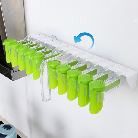 Настенный Кухонный Держатель с зажимами для хранения специй в пакетиках  оптом-5